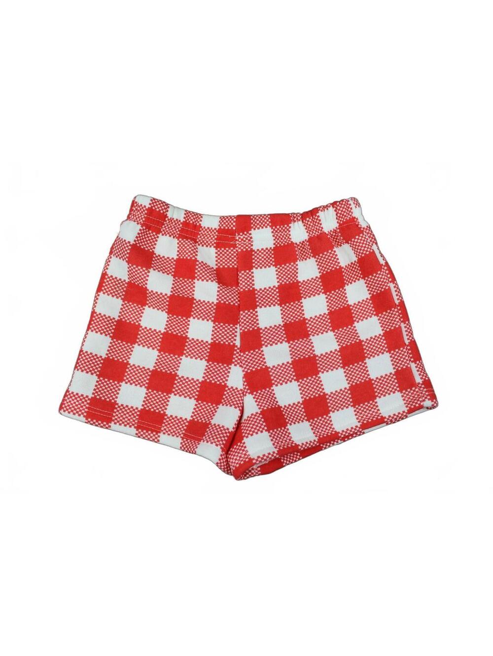 MAD Engine Red White Checkered Toddler Shorts 3T NEW